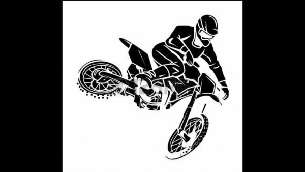 Тату мотоцикл кросс