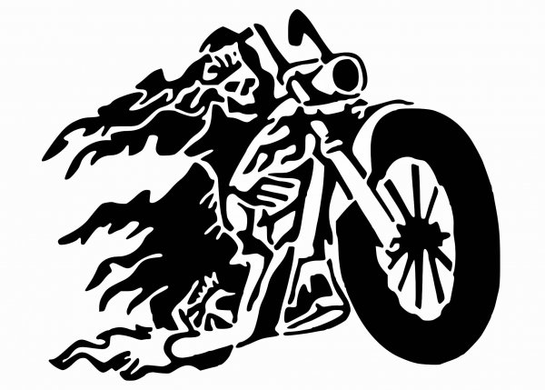 Мотоциклист без фона