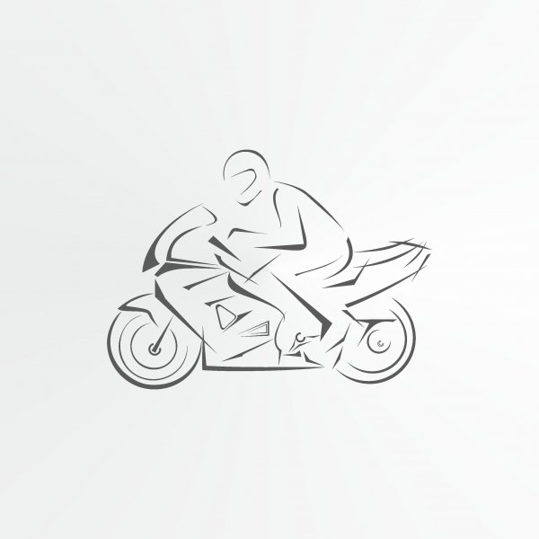 Мотоцикл Минимализм эскиз