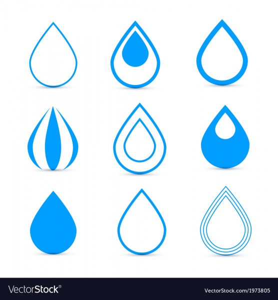 Капля контур