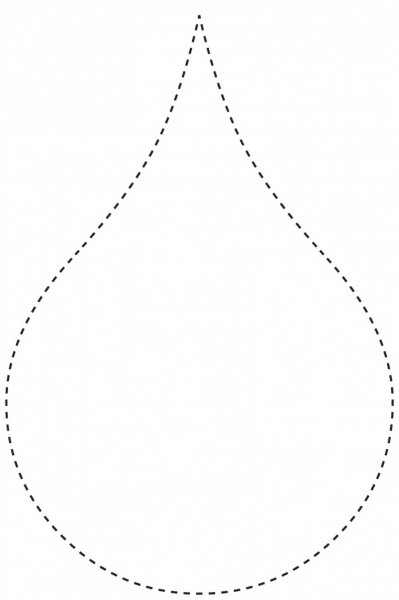 Капля трафарет для вырезания