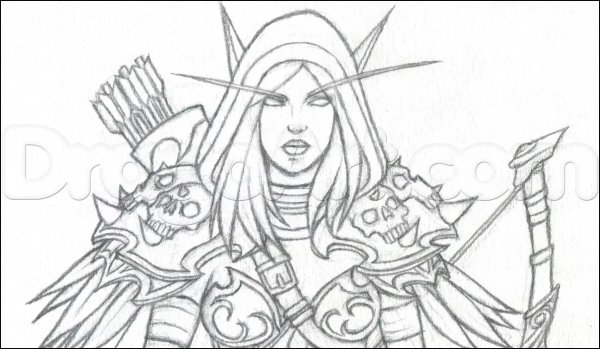 Сильвана Ветрокрылая раскраска