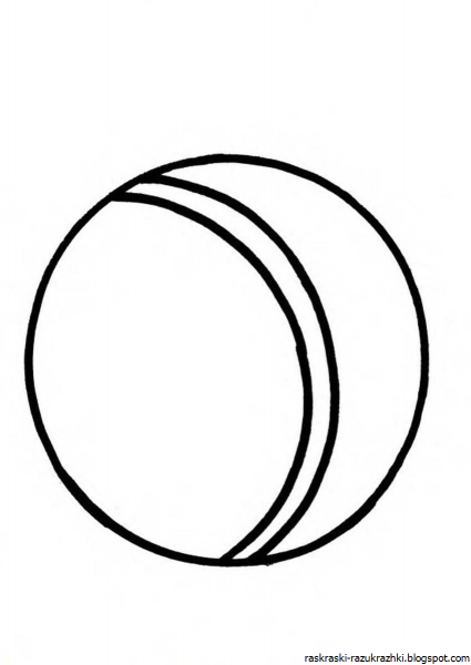 Мяч раскраска для малышей