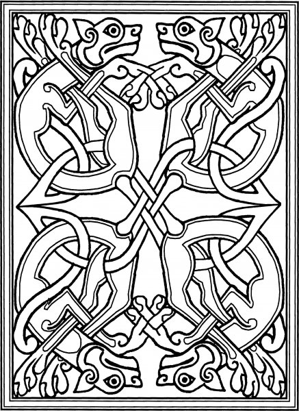 Кельтский тератологический орнамент