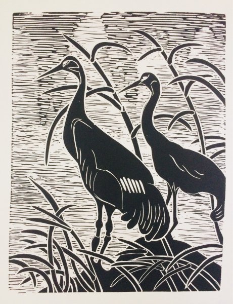 Сграффито птицы