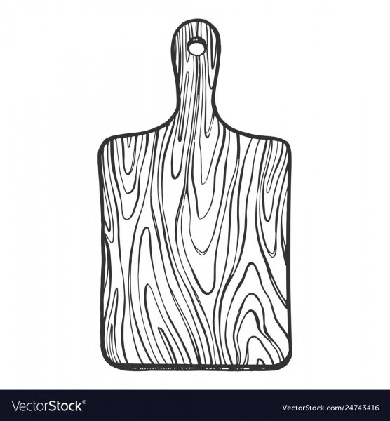 Кухонная доска вектор