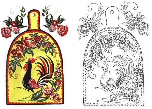 Форма разделочной доски контур