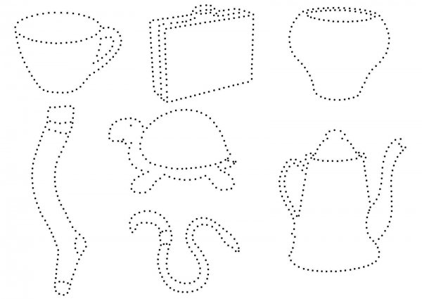 Рисование по контуру для детей