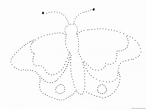 Рисование по контуру для детей