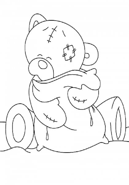 Мишка контур