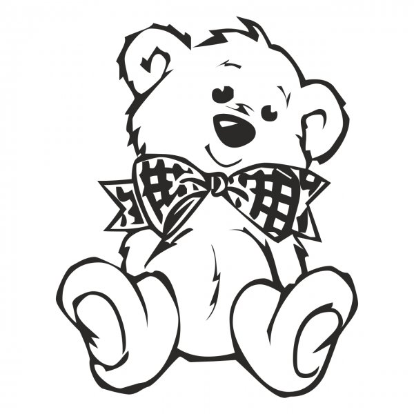 Разукрашки для девочек мишки