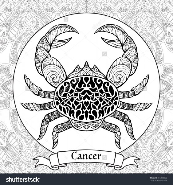 Мандала Зодиак раскраска