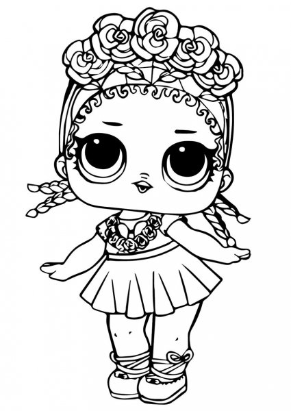 Раскраски куклы ЛОЛ принцессы