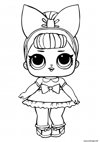 Раскраски для девочек куколки ЛОЛ