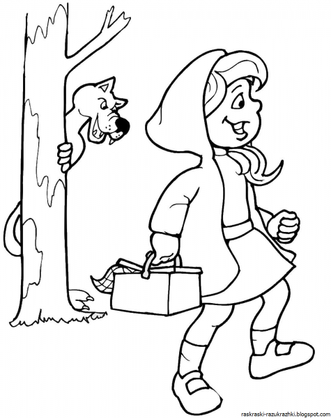 Сказочный лес раскраска