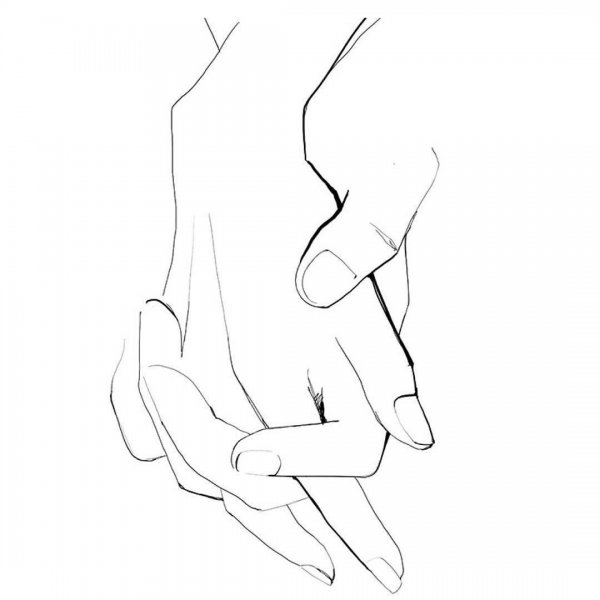 Женская рука набросок