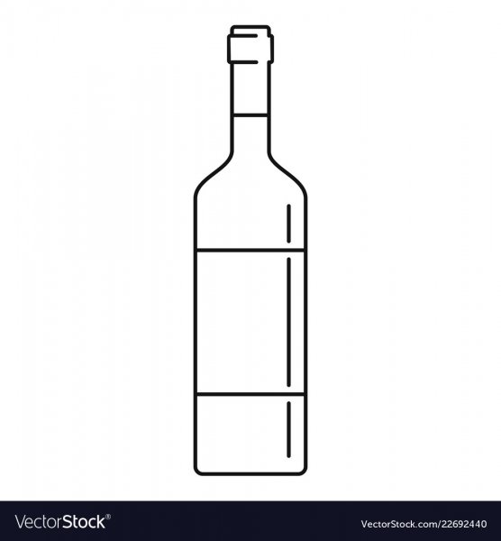 Бутылка контур