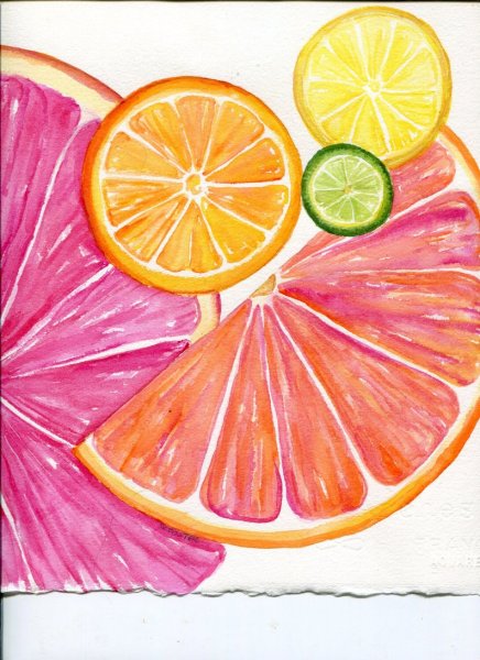 Рисунки акварелью легкие