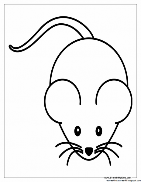 Рисунок зайца для раскрашивания