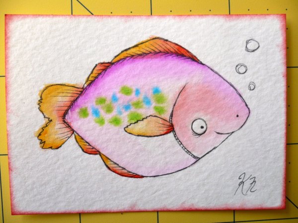 Рисование аквалельгымт карандагаит для детей