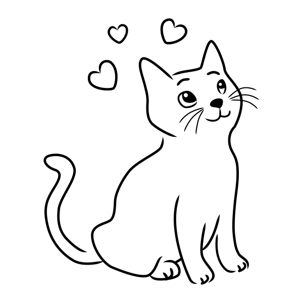 Контур кошки