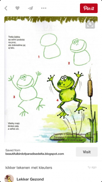 Уроки рисования для детей лягушка