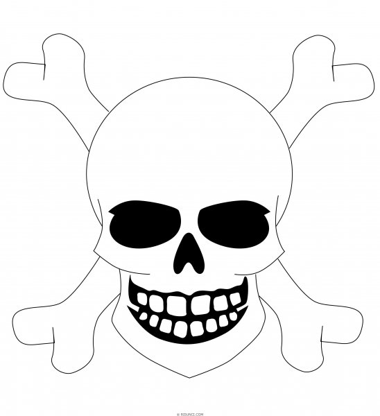 Череп эскиз легкий