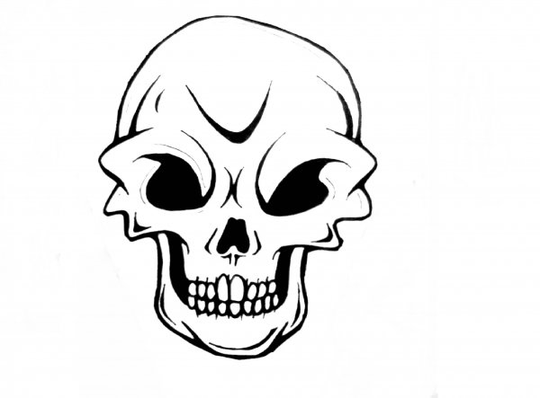 Черепок карандашом