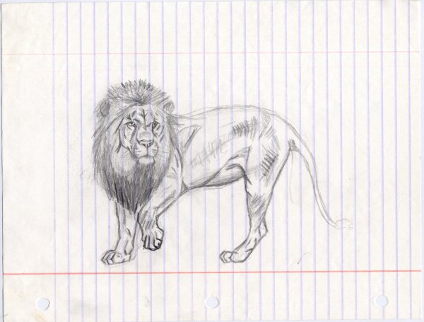 Уроки рисования Льва