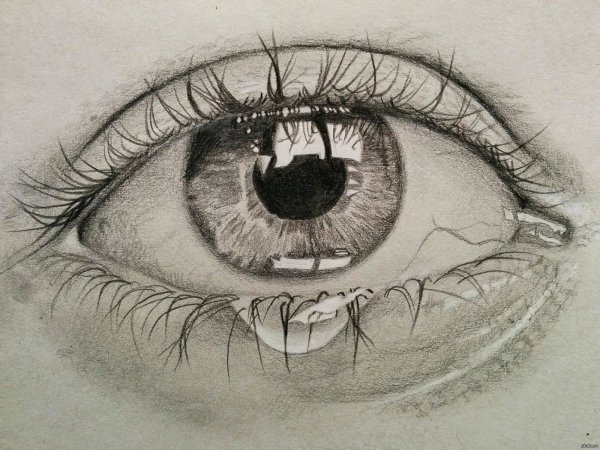 Рисование глаз карандашом