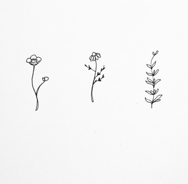 Эскизы тату легкие Минимализм