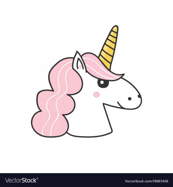 Единорог для срисовки лёгкий