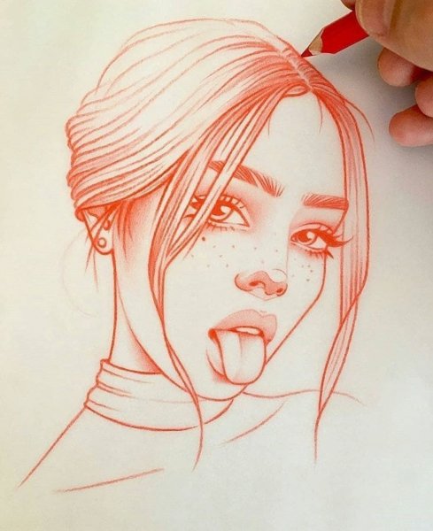 Нарисовать девушку карандашом