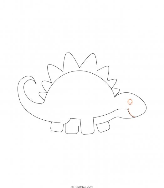 Динозаврики карандашом