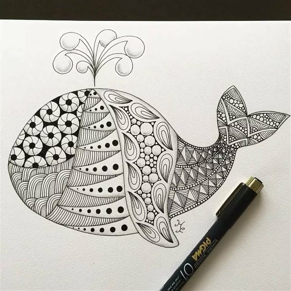 Зентангл легкий для новичков