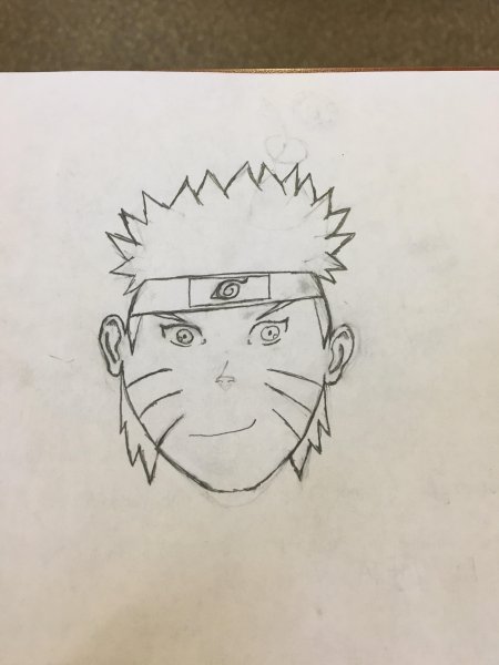 Наруто ребёнок карандашом