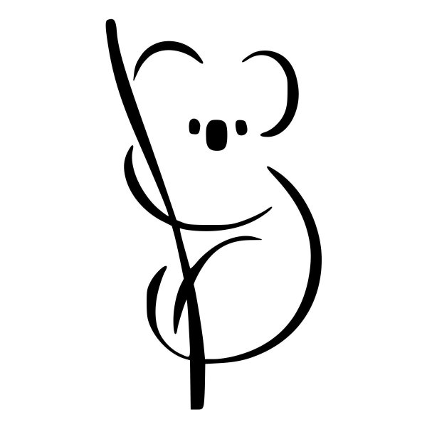Рисунки для срисовки лёгкие коала