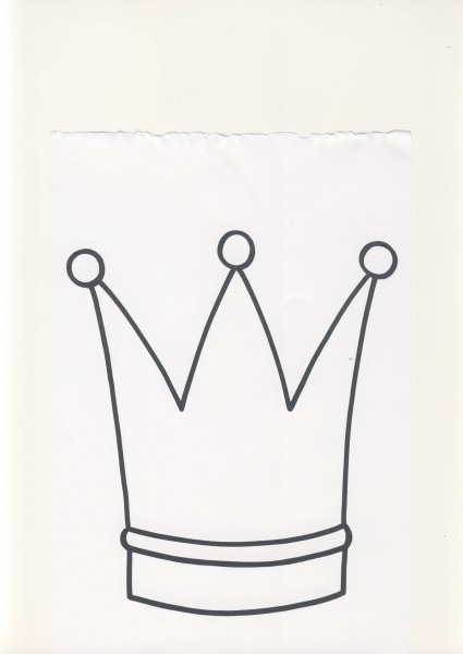 Крона раскраска