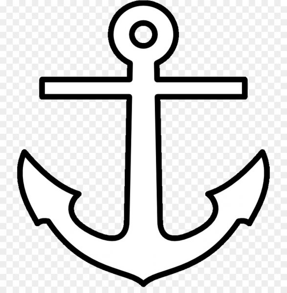 Якорь раскраска