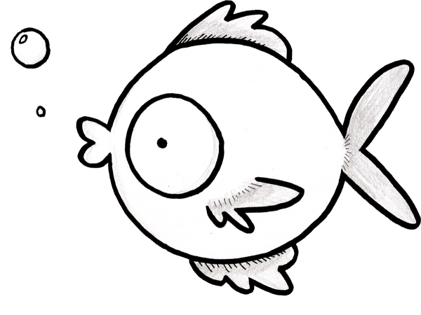 Рыбки для срисовки