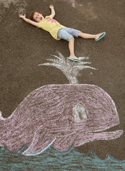 Рисование мелками