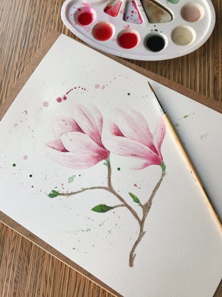 Рисунки акварелью