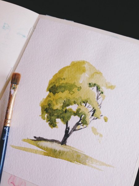 Лёгкие скетчи акварелью