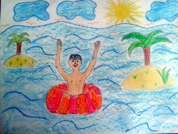 Детские рисунки о лете