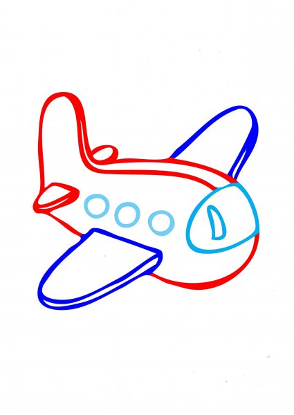 Нарисовать самолет