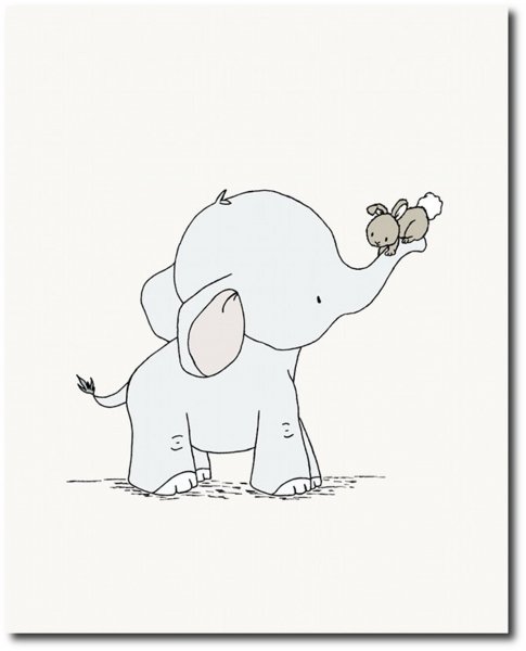 Слоник рисунок