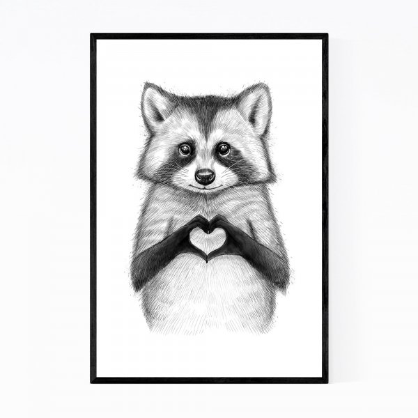 Енот рисунок карандашом для срисовки