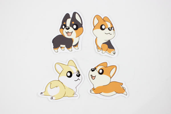 Корги Минимализм Стикеры