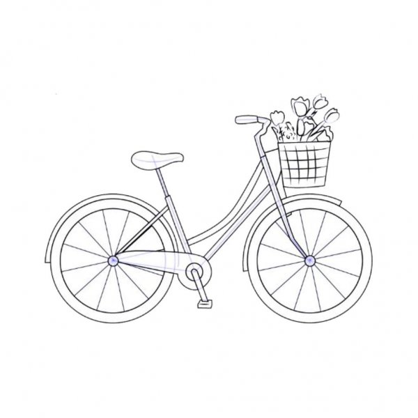 Велосипед шаблон