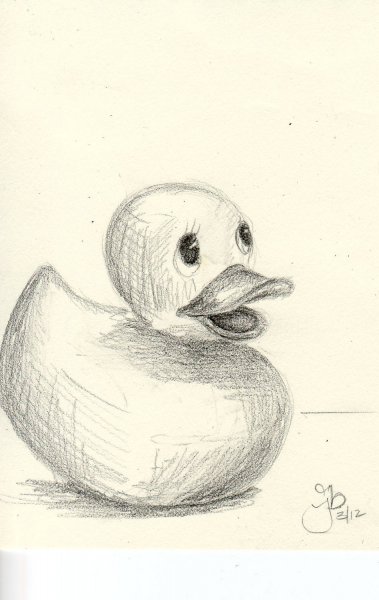 Утёнок карандашом